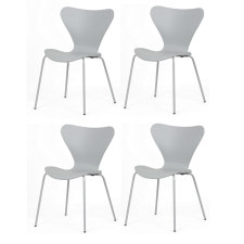 AUTRONIC CT-X7034 GREY étkezőszék szett, 4 db, szürke bútor