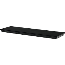AUTRONIC Fali polc, 80 cm, MDF, fekete bútor