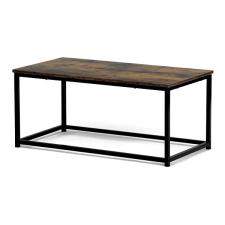AUTRONIC Lerakóasztal, MDF, antik fa hatású, fekete fém, 90×48×41 cm bútor
