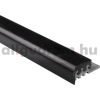  AV Lépcsőszegély PVC 10x2700 mm fekete gumi borítással