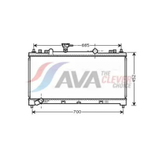 AVA Clever Choice hűtő, motorhűtés MZ2226 autóalkatrész