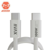 AVAX CB610W MAGNETY 100W 1m USB-C adat- és töltőkábel (AVAX CB610W)