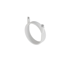 AVAX CB610W MAGNETY 100W USB C mágneses gyorstöltő kábel, fonott 1m, fehér kábel és adapter