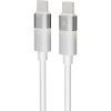 AVAX KAB AVAX CB317 GLOWY 60W USB-C gyorstöltő kábel, fehér - 2m