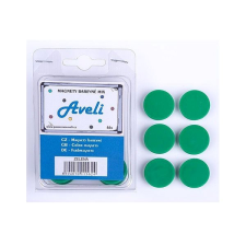 AVELI 24 mm, zöld - 6 darab a csomagban táblamágnes