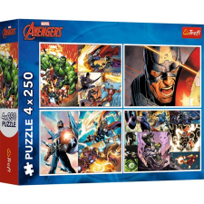 avengers hősies napjai puzzle készlet 4 x 250 darab puzzle, kirakós
