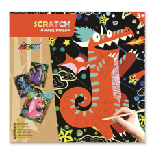 AVENIR Képkarctechnika Sárkányok kreatív és készségfejlesztő