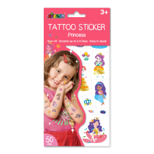 Avenir Kids Ideiglenes hercegnő gyerekek tetoválások csillámtetoválás