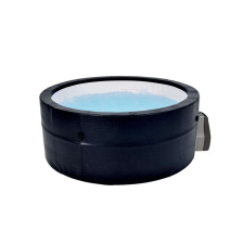 AVENLI Saipan fekete bőrhatású dézsa masszázsmedence, 184 × 73 cm, 1200 l (jacuzzi) jakuzzi