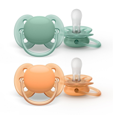 Avent SCF091/03 Játszócumi, ultrasoft, premium neutral, 0-6 hó, 2 db cumi