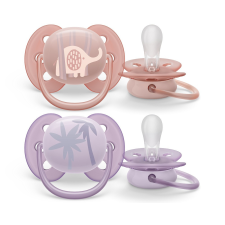 Avent SCF091/09 Játszócumi Ultrasoft Premium Állat 0-6hó lányos, 2 db cumi
