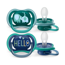 Avent SCF349/18 Játszócumi Ultra air 18hó+ fiús (elefánt), 2db cumi
