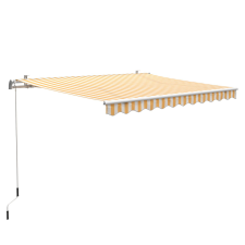  Aventura csuklókaros napellenző 300 cm x 200 cm sárga-fehér csíkos kerti bútor