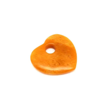Aventurin sárga fánk szív 30x30mm medál
