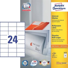 Avery 3475 70X36 UNIVERZÁLIS etikett