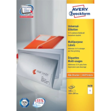 Avery 3478 210x297mm univerzális 100 darabos etikett etikett