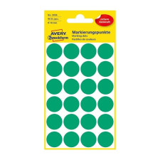 Avery Etikett AVERY 3006 jelölőpont 18mm zöld 96 db/csomag etikett