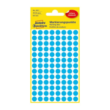 Avery Etikett AVERY 3011 jelölőpont 8mm kék 416 db/csomag etikett