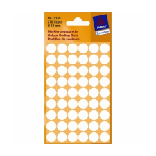 Avery ETIKETT AVERY 3145 JELÖLŐ 12MM FEHÉR etikett