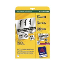 Avery ETIKETT AVERY L6013-20 210X297 LASER EZÜST etikett