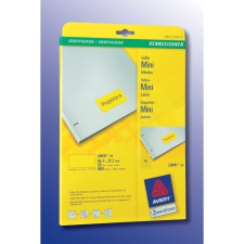 Avery ETIKETT AVERY L6041-20 45,7X21,2 UNIVERZÁLIS SÁRGA etikett