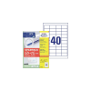 Avery Etikett címke, 48,5x25,5mm, univerzális, 65 lap, 40 címke/lap Avery, fehér