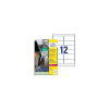 Avery Etikett címke, 99,1 x42,3mm, ultra ellenálló 12 címke/ív, 10 ív/doboz, Avery fehér