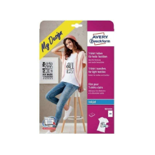 Avery MD1001 A4 világos/fehér textilre vasalható 5db fólia decoupage papír