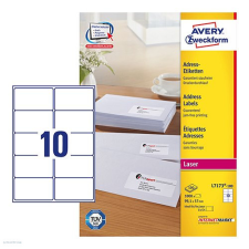 Avery zweckform Etikett címke címzés L7173-100 A4/C5 borítékra QuickPEEL C 99,1 x 57 mm etikett
