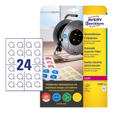 Avery zweckform Etikett címke visszaszedhető plakettek nyomtatható L7804-10, 30 mm, Avery etikett