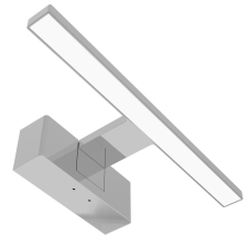 Avide Avide LED Tükörvilágító Lámpa Szerelődobozzal Szögletes Króm 300mm 4000K IP44 világítás