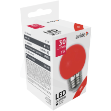 Avide Dekor LED fényforrás G45 1W E27 Piros izzó