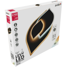 Avide Design Mennyezeti Lámpa Levy 65W(32.5+32.5) RF Távirányítóval világítás