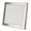 Avide LED Falra Szerelhető Négyzetes Mennyezeti Lámpa ALU Szatén Nikkel 18W NW 4000K (ACSMNW-S-18W-ALU-SN)