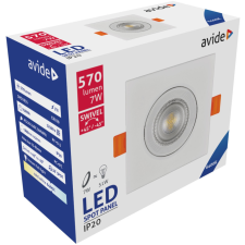  Avide LED panel Beépíthető 38° Négyzetes 7W CW 6400K világítás