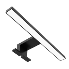 Avide LED Tükörvilágító Lámpa Szögletes Fekete Műanyag 300mm NW 4000K 5W IP44 világítás