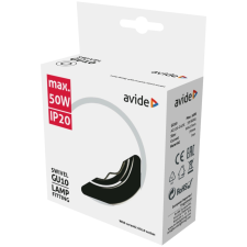 Avide VILL - AVIDE GU10 KERET NORMÁL FEKETE FORG. világítás