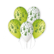  Avocado, Avokádó léggömb, lufi 5 db-os 13 inch (33 cm) party kellék