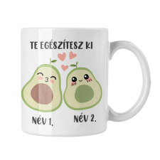  Avokádó szerelmes pár - Névre Szóló - Bögre bögrék, csészék