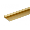 AVProfil AV Laminált lap indító U profil arany takaróprofil 9x900 mm eloxált alumínium szegély záróprofil széltakaró