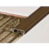 AVProfil AV Lépcsőszegély szögletes bronz barna 10x2700 mm eloxált alumínium lépcsőprofil