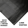AVRubber Bordás gumiszőnyeg sűrűn csíkozott 90 cm széles 3 mm vastag méterenként rendelhető tekercs gumi védőborítás