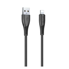 Awei CL-182L adatkábel (USB - lightning, 2.4A, 100cm) FEKETE kábel és adapter