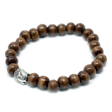 AWGifts Barna Fa Gyöngy Buddha Karkötő karkötő