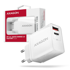 AXAGON ACU-PQ22W PD &amp; QC 22W hálózati töltő fehér mobiltelefon kellék