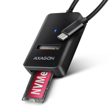 AXAGON ADM2-CM USB-C 10Gbps M.2 NVMe & SATA SSD Adapter kábel és adapter