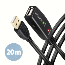 AXAGON - ADR-220 USB Repeater Cabel 20m Black kábel és adapter