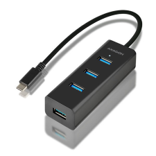 AXAGON HUE-S2C 4 portos USB-C 3.0 HUB hub és switch