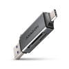 AXAGON Mini Card Reader Superspeed USB-C & USB-A SD / microSD USB3.2 Gen1 ( USB3.0 )