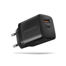 AXAGON PD &amp; QC USB-A, USB-C hálózati töltő 30W fekete (ACU-PQ30) mobiltelefon kellék